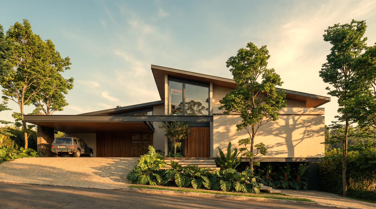Casa Muxarabi, residência contemporânea integrada à paisagem